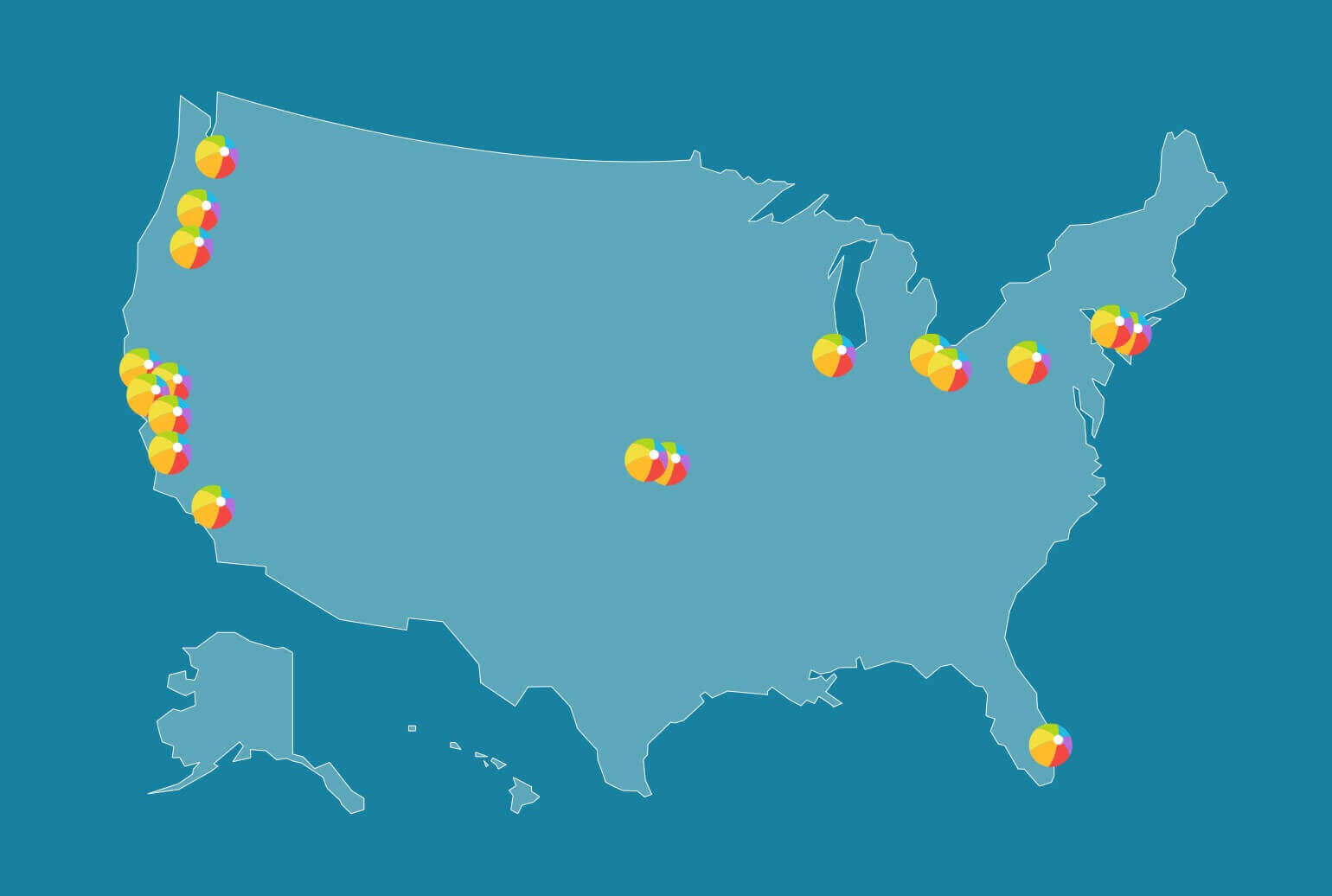 Map of states Map of states